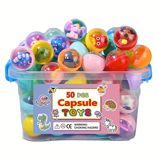 50pcs Mini Dolls in Clear Capsules for Gumball Machines